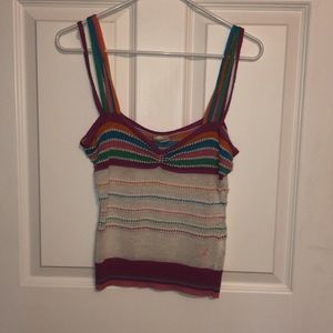 Colorful knit top